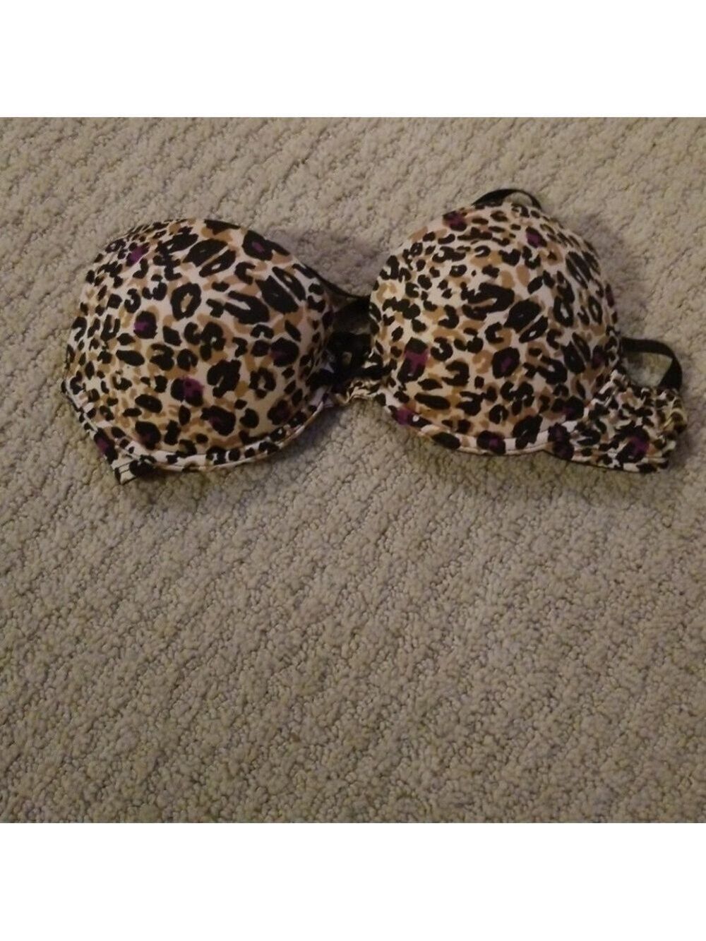 Aerie Paige Bra Purple Leopard